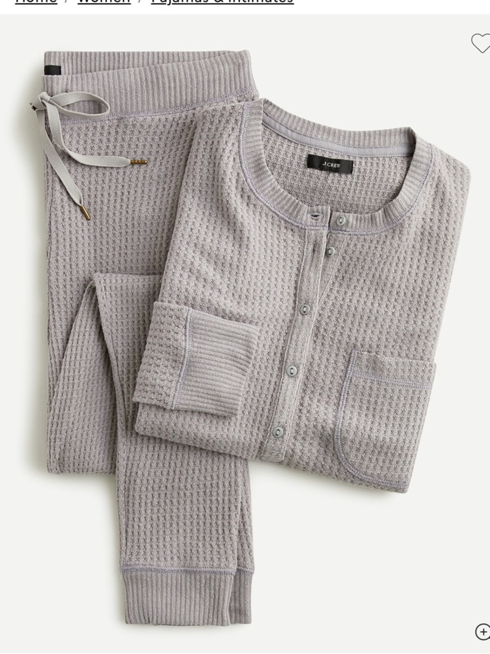 J CREW WOMENS PAJAMA SET